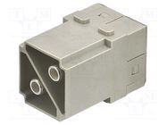 Connector: HDC; module; male; Han-Modular®; PIN: 2; 100A; 1000V HARTING