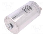 Capacitor: polypropylene; Body dim: Ø75x142mm; 100uF; ±5%; 30A KEMET