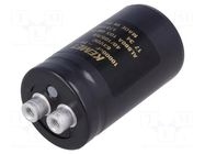 Capacitor: electrolytic; 10mF; 63VDC; Ø36x62mm; Pitch: 12.8mm; ±20% KEMET