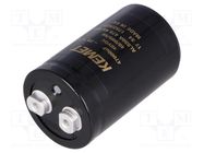 Capacitor: electrolytic; 47mF; 40VDC; Ø51x82mm; Pitch: 22.2mm; ±20% KEMET