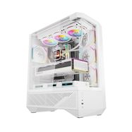 Darkflash DY460 computer case (White) + 4 ARGB fans, darkFlash