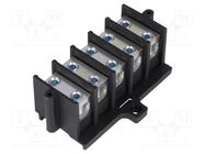 Terminal block; screw terminal; 35mm2; 150A; ways: 5; terminals: 10 PAWBOL