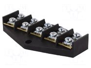 Connector: terminal block; 76A; screw terminal; black; 16mm2 PAWBOL