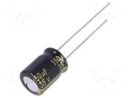 Capacitor: electrolytic; low ESR; THT; 150uF; 35VDC; Ø8x11.5mm PANASONIC