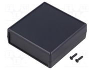 Enclosure: with panel; 1593; X: 66mm; Y: 140mm; Z: 28mm; ABS; black HAMMOND