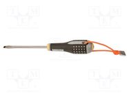 Screwdriver; 6,0x1,2mm; Overall len: 247mm; Blade length: 125mm BAHCO