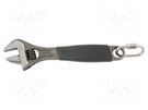 Wrench; adjustable; L: 158mm; Max jaw capacity: 20mm BAHCO