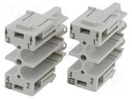 Connector: HAN; module; female; Han Modular SC; UL94V-0; Modules: 1 HARTING