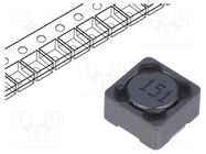 Inductor: wire; SMD; 150uH; 460mA; 880mΩ; ±20%; 7.3x7.3x4.5mm 