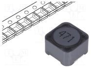 Inductor: wire; SMD; 470uH; 790mA; 980mΩ; ±20%; 12x12x8mm; -40÷125°C Viking