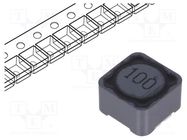 Inductor: wire; SMD; 10uH; 5.4A; 22mΩ; ±20%; 12x12x8mm; -40÷125°C Viking