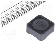 Inductor: wire; SMD; 100uH; 1.3A; 160mΩ; ±20%; 12x12x6mm; -40÷125°C Viking