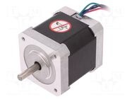 Motor: DC; stepper; 12VDC; step 1,8°; 0.42Nm; 0.5A; 42x42x48mm WObit