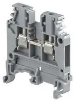 TERMINAL BLOCK, DIN RAIL, 2POS, 22-12AWG
