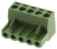 TERMINAL BLOCK PLUGGABLE, 5 POSITION, 24-12AWG, 5.08MM