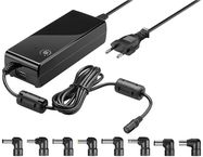 Notebook Power Supply 90 W, black, 1.6 m - incl. 8x DC adapters and 1x USB-A socket, 12 V - 22 V up to max. 4 A