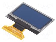 Display: OLED; graphical; 1.28"; 128x64; Dim: 34.5x23x1.65mm; 1x30 DISPLAY ELEKTRONIK
