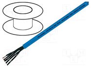 Wire; OZ-BL; 4x0.75mm2; unshielded; 300V,500V; Cu; stranded; blue HELUKABEL