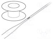 Wire; 2x2.5mm2; OFC; stranded; silicone; white; -60÷180°C TASKER