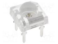 LED Super Flux; blue; 7.62x7.62mm; 5800÷7000mcd; 30°; 30mA OPTOSUPPLY
