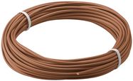 Insulated Copper Wire, 10 m, brown - 1-wire copper cable, stranded (18x 0.1 mm)