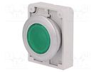 Switch: push-button; 30mm; Stabl.pos: 1; green; M22-FLED,M22-LED EATON ELECTRIC
