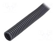 Protective tube; Size: 16; PVC; dark grey; L: 25m; 750N; Øint: 11mm PAWBOL