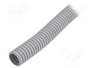 Protective tube; ØBraid : 25mm; grey; L: 50m; -25÷60°C; 320N PAWBOL
