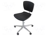 Chair; ESD; Seat dim: 445x445mm; Back dim: 400x305mm; 510÷700mm RT WORK