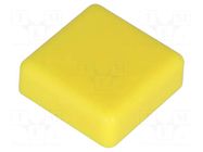 Button; square; yellow; 12x12mm NINIGI