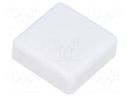 Button; square; white; 12x12mm NINIGI