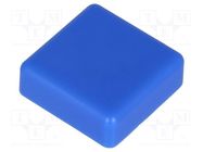 Button; square; blue; 12x12mm NINIGI