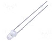 LED; 3mm; red; 2000÷3000mcd; 30°; Front: convex; 1.7÷2.4VDC FORYARD