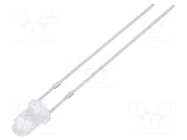 LED; red; 3mm; 3800÷7000mcd; 30°; Front: convex; 1.8÷2.5VDC FORYARD