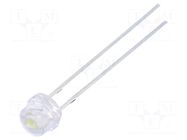 LED; 4.8mm; white cold; 1800÷2300mcd; 110°; Front: convex; 9500K FORYARD