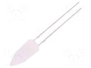 LED; white warm; 5mm; candle light effect; 330÷500mcd; 180°; 20mA OPTOSUPPLY