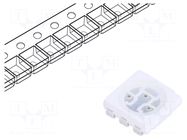 LED; red; SMD; 5050,PLCC6; 6lm; 810÷2225mcd; 1.8÷2.6VDC; 120°; 60mA FORYARD