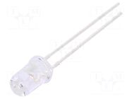 LED; 5mm; yellow; 4750÷6000mcd; 30°; Front: convex; 1.7÷2.5VDC FORYARD