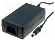 Power supply: switched-mode; 9VDC; 1.66A; Out: 5,5/2,1; 15W; 0÷50°C MEAN WELL