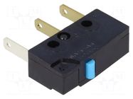 Microswitch SNAP ACTION; 3A/250VAC; 4A/30VDC; without lever OMRON Electronic Components