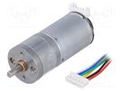 Motor: DC; with encoder,with gearbox; 12VDC; 5.5A; Shaft: D spring DFROBOT