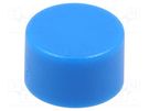 Button; 10.75mm; round; blue; 1241.16 SCHURTER