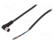 Cable: for sensors/automation; M8; PIN: 3; angled; 2m; plug; 60VAC LAPP