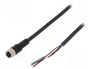 Cable: for sensors/automation; M8; PIN: 4; straight; 5m; plug; 60VAC LAPP