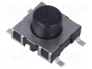 Microswitch TACT; SPST-NO; Pos: 2; 0.05A/42VDC; SMT; none; 1.8N SCHURTER