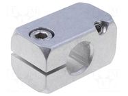 Mounting coupler; with axial bore; aluminium; D: 16mm; W: 25mm ELESA+GANTER