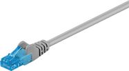 CAT 6A Patch Cable, U/UTP, grey, 0.25 m - copper conductor (CU), halogen-free cable sheath (LSZH)