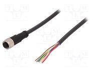 Connection lead; M12; PIN: 8; straight; 10m; plug; 30VAC; 4A; PUR LAPP