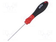 Screwdriver; hex key; HEX 2,5mm; SoftFinish®; Blade length: 75mm WIHA