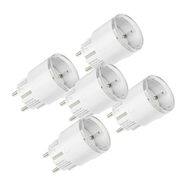 Set of 5 Shelly Plug S MTR Gen3 12A smart outlets (white), Shelly